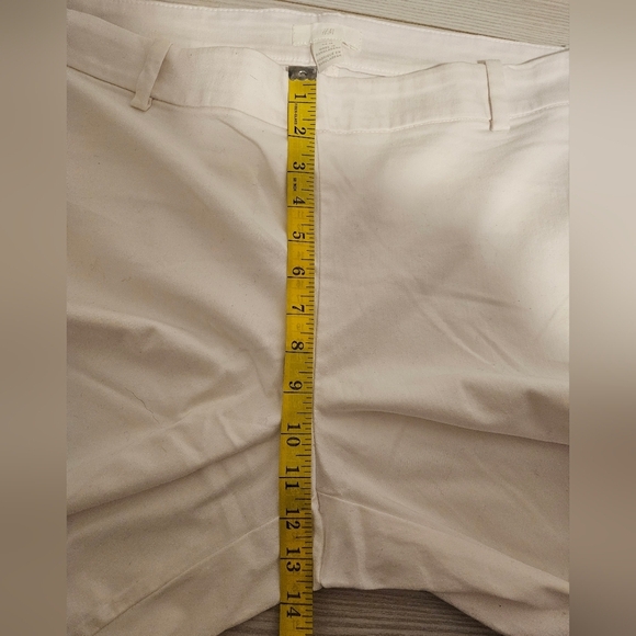 Womens white pants Pullover stretchy waist H&M plus size sz 18 - Picture 6 of 7